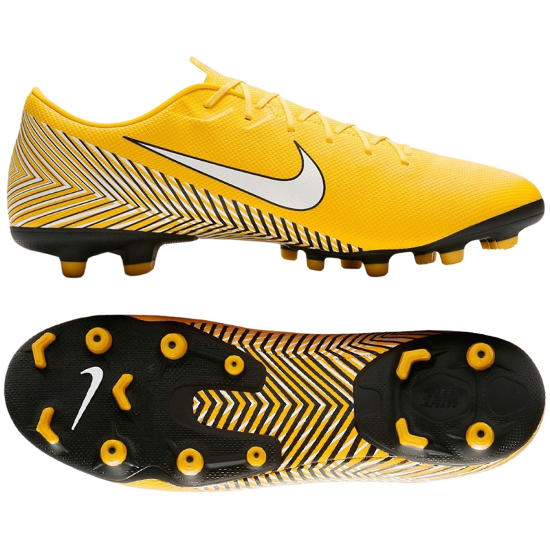 Kopačky Nike Mercurial Vapor 12 Academy Neymar Mg M AO3131-710 vícebarevný žlutá