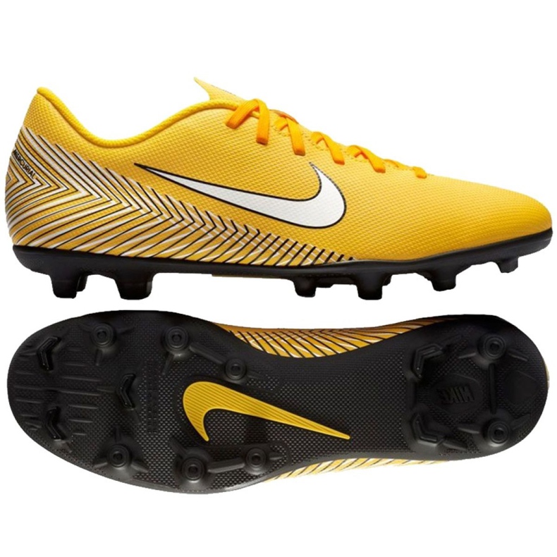 Kopačky Nike Mercurial Vapor 12 Club Neymar Mg M AO3129-710 vícebarevný žlutá Kopačky Nike Mercurial Vapor 12 Club Neymar Mg M AO3129-710 vícebarevný žlutá
