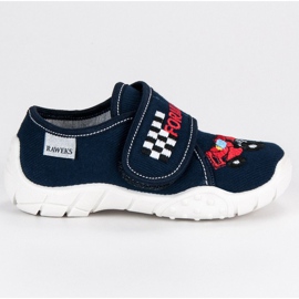 Raweks Chlapecké velcro pantofle modrý