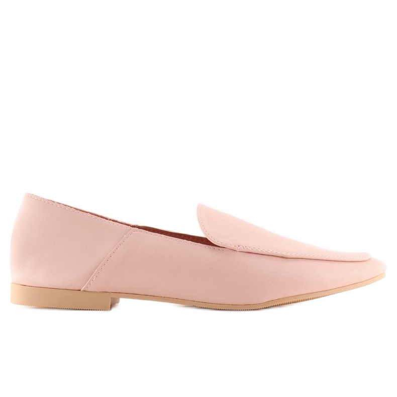 Měkké mokasíny jako teletina 1182 Pink růžový