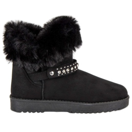 Seastar Mukluki s kožešinou černý