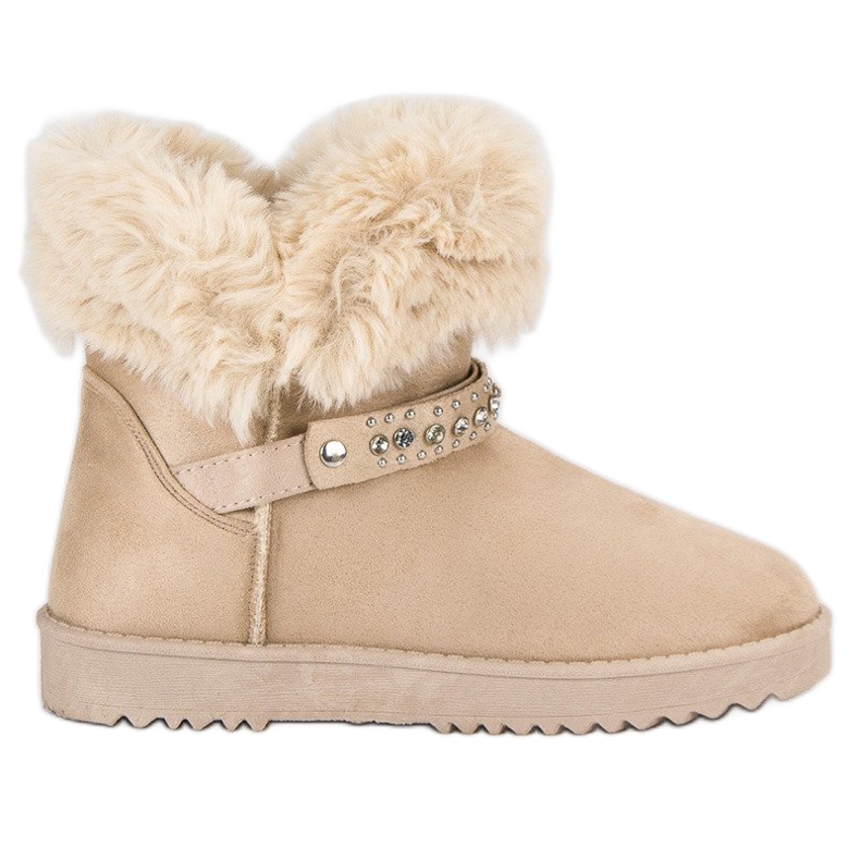 Seastar Mukluki s kožešinou hnědý