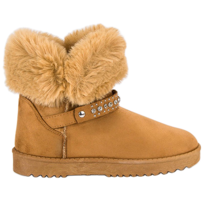 Seastar Mukluki s kožešinou hnědý