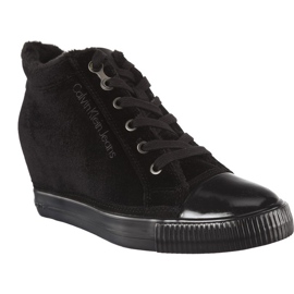 Calvin Klein Jeans Robina Velvet Blk černá Calvin Klein Jeans Robina Velvet Blk černá