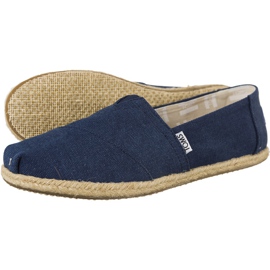 Toms Washed Canvas Rope Sole Womens Alpaegata 9758 modrý