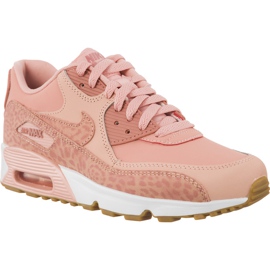 Nike Air Max 90 Kožené seg Gg Coral Stardust White Gum Světle hnědé Rust růžové fialová růžový