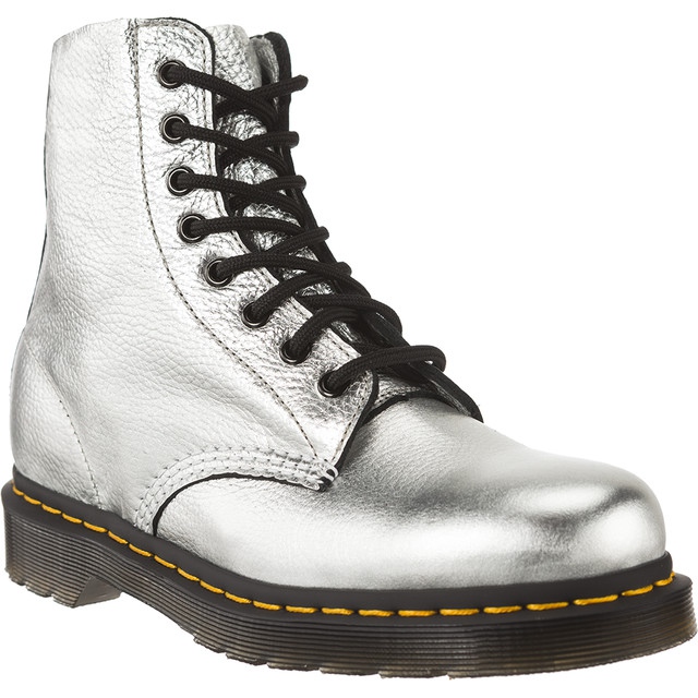 Dr. Martens Dr.martens Pascal Metallic Silver Santos šedá