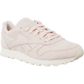 Reebok Cl Lthr Shimmer BS9865 fialová růžový