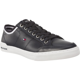 Tommy Hilfiger Základní firemní kůže 403 Midnight černý