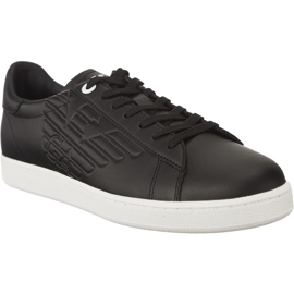 Ea7 Emporio Armani Unisex kožené tenisky 248028CC299 00020 černý