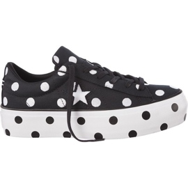 Converse C560695 One Star Platform bílý černý