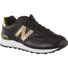 New Balance Nový zůstatek WL574NRH černý žluť