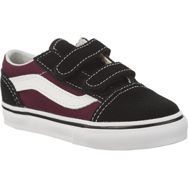 Vans Starý Skool Q7J Black Og Burgundy černý vícebarevný červený