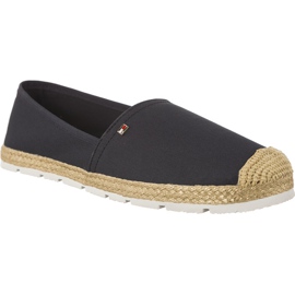 Tommy Hilfiger Flat Cotton Espadrilles 403 námořnická modř