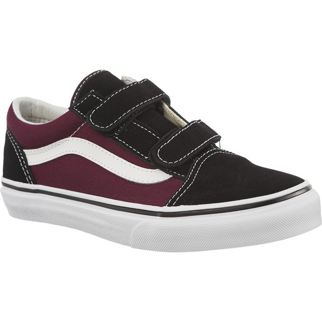 Vans Pop starý Skool V Q7J Black Og Burgundy vícebarevný