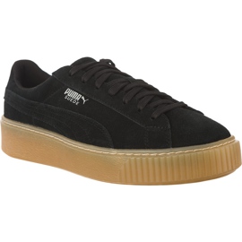Semišová platforma Jewel PUMA Black PUMA Black černý