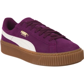 Puma Suede platforma Snk Jr 603 fialový