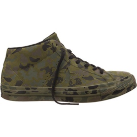 Converse 159746 One Star Utility Camo Mid černý zelený