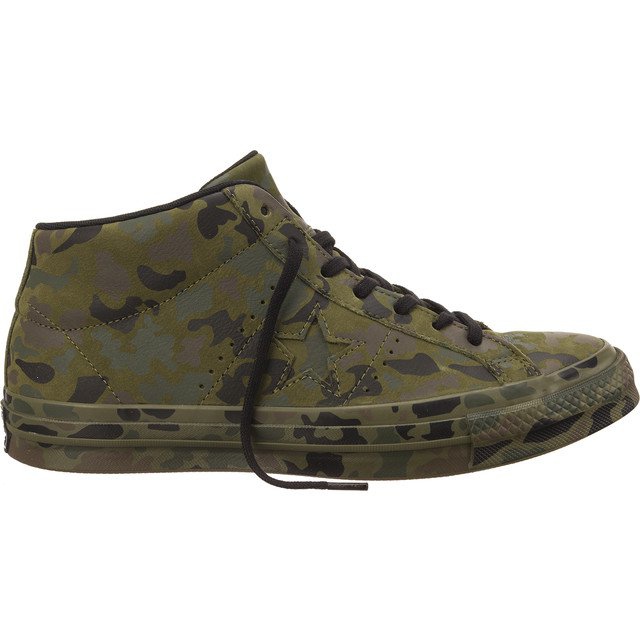 Converse 159746 One Star Utility Camo Mid černá zelená