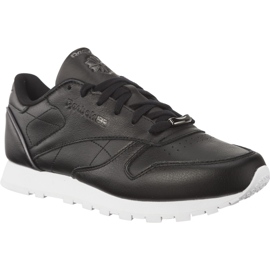 Reebok Kůže Classic Hw Černá Stříbrná Metallic White černý