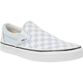 Vans Classic SLIP-ON šachovnice Qck bílý modrý