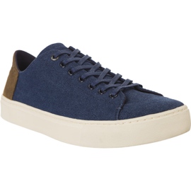 Toms Umyté plátno kožené pánské 862 hnědý námořnická modř