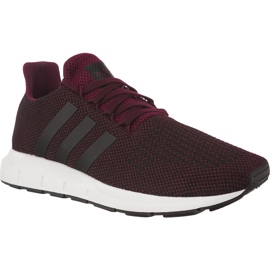 Adidas Swift Run J 600 Maroon Core Černá Ftwr Bílá černý červený