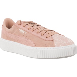 Suede Platform Peach Béžová PUMA Bílá fialová růžový