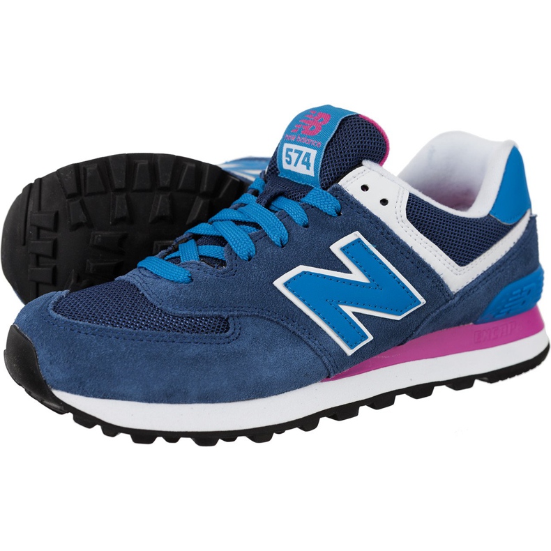 New Balance Wl574moy modrý růžový námořnická modrá