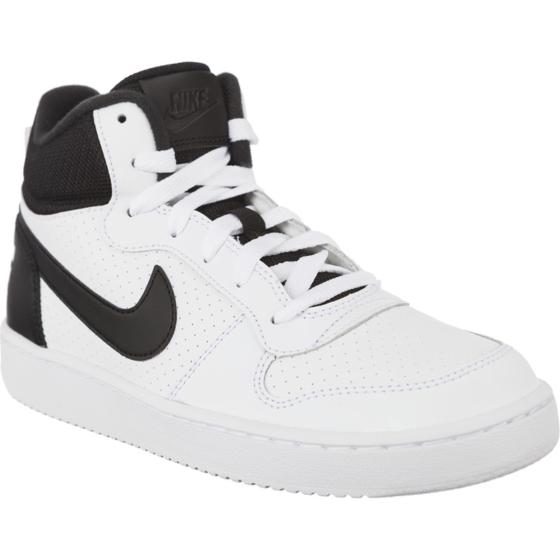 Nike Court Borough Mid Gs 839977 101 bílý