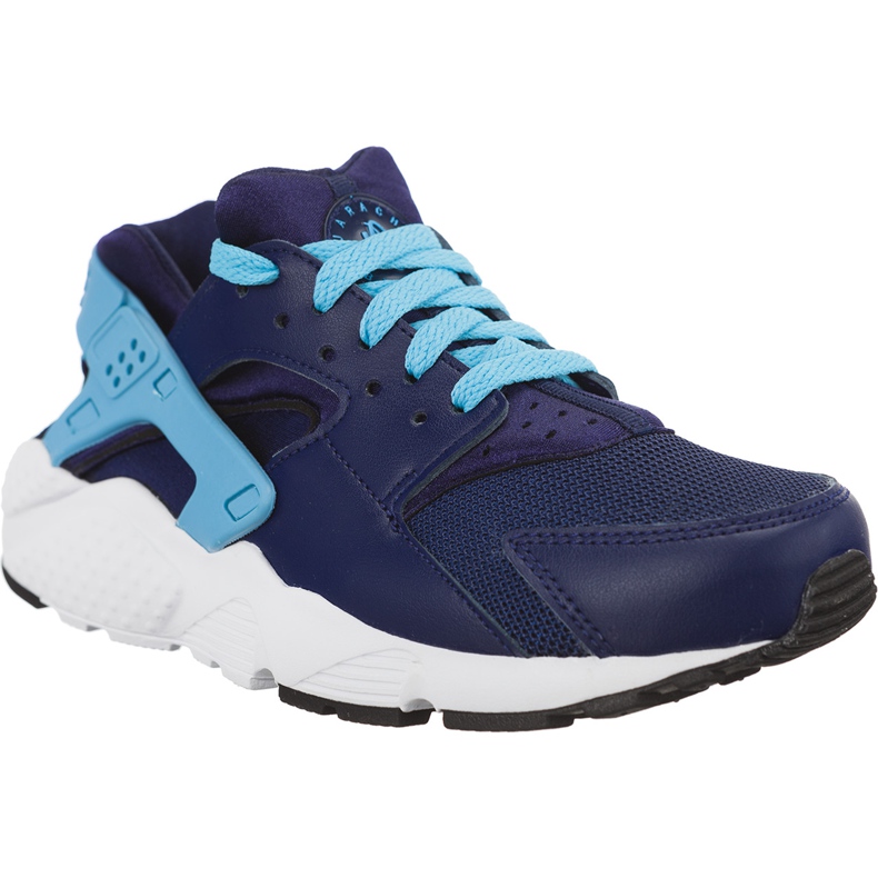 Nike Huarache běží Gs 654280 405 modrý