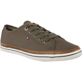 Tommy Hilfiger Ikonika Kesha Sneaker 011 Dusty Olive zelený