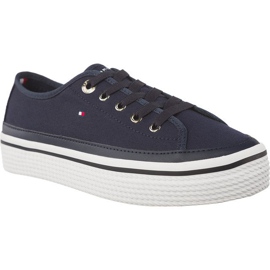 Tommy Hilfiger Corporate Flatform Sneaker modrý