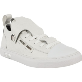 Armani Jeans Žena kožené tenisky 9252537A663 41610 bílý Armani Jeans Žena kožené tenisky 9252537A663 41610 bílý