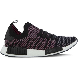 Adidas Nmd R1 Stlt Primeknit Core černé šedé čtyři solární růžové vícebarevný