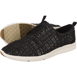 Toms Glitter Wool Dámská obuv Del Rey 277 černý šedá