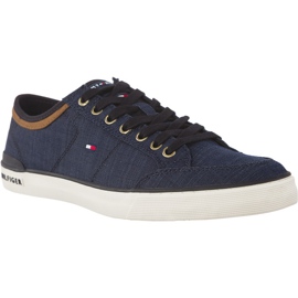 Tommy Hilfiger Core Material Sneaker modrý námořnická modř