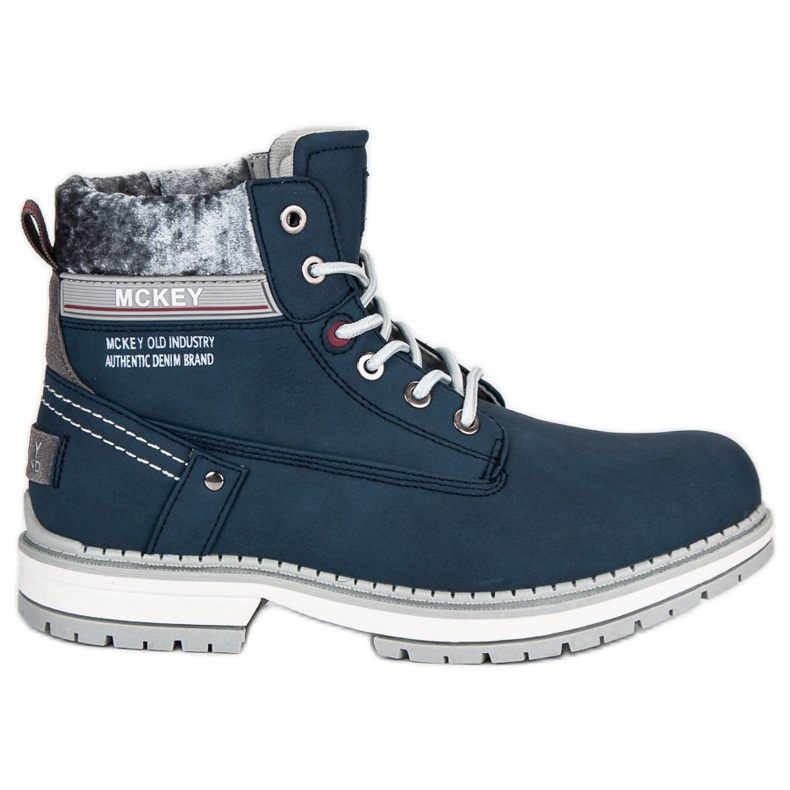 McKey Pohodlné dámské trapery modrý