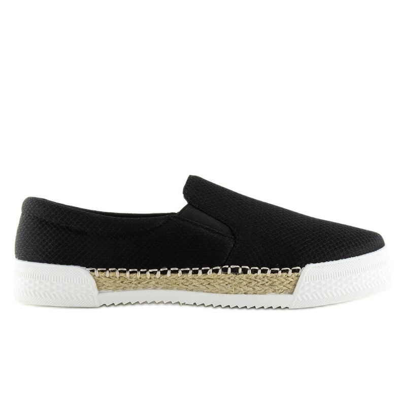 Tenisky slip-on černé 15691A Black černá