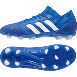 Kopačky Adidas Nemeziz 18.1 FG Jr DB2348 modrý