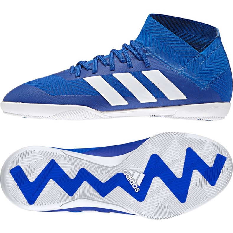 Kopačky Adidas Nemeziz Tango 18.3 IN Jr DB2374 modrý modrý