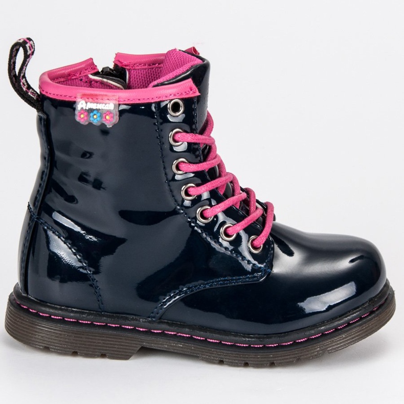 American Club Malované americké bootees modrý