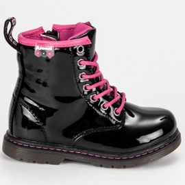 American Club Malované americké bootees černý