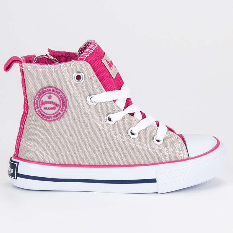 American Club Americké kotníkové tenisky šedá