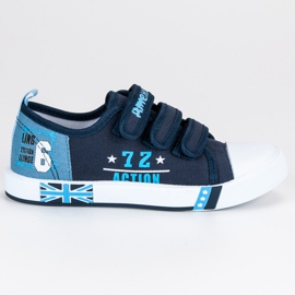 American Club Navy American Velcro tenisky modrý