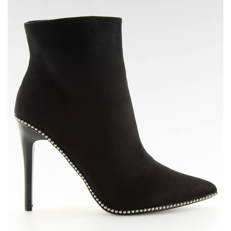 Černé černé boty ZY153 na špendlíku černá Černé černé boty ZY153 na špendlíku černá