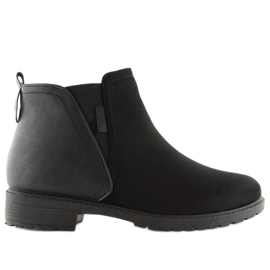 Černé černé kotníkové boty pro ženy NB225P Black černý