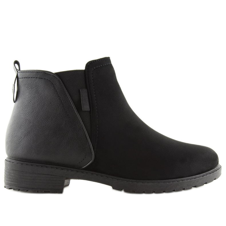 Černé černé kotníkové boty pro ženy NB225P Black černá