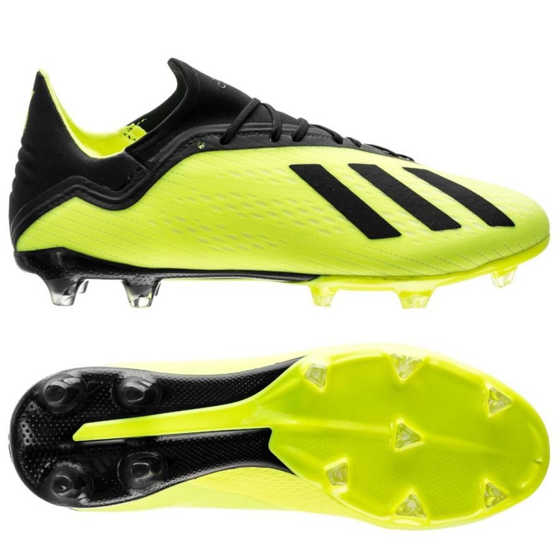 Kopačky Adidas X 18.2 Fg M DB2180 žlutá žlutá