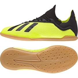 Sálová obuv adidas X Tango 18.3 In Jr DB2426 žlutá žlutá